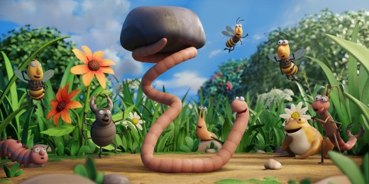 Héros au grand cœur, Superasticot passe ses journées à sauver les animaux du jardin
