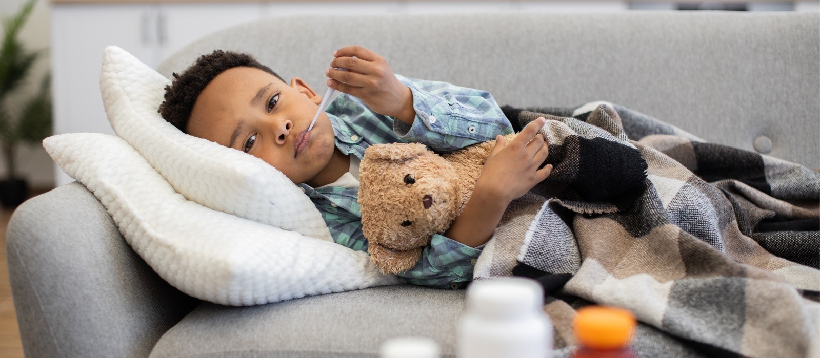 Un enfant qui tombe malade peut-être un stress pour les parent