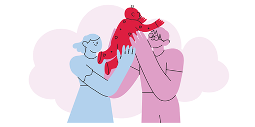 Avant même la naissance puis longtemps après, les câlins sont partie prenante du développement des bébés