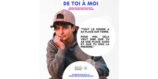 Le Centre de Prévention du Suicide lance une campagne pour les ados intitulée De toi à moi