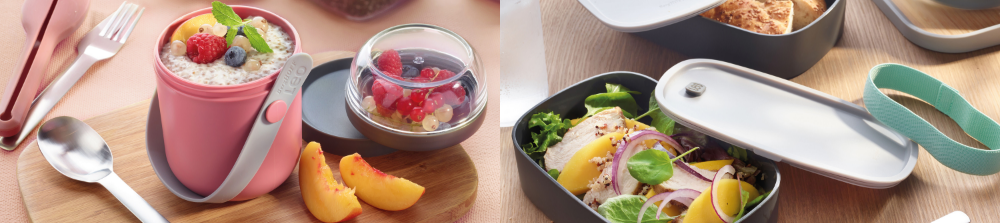 Pour un lunch : boîtes à tartines et gourdes en tout genre