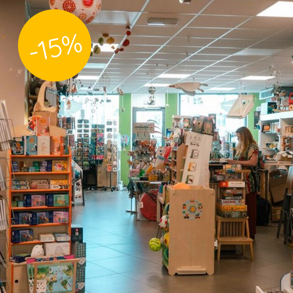 Rayon du magasin la poule aux jeux d'or, profitez de 15% de réduction