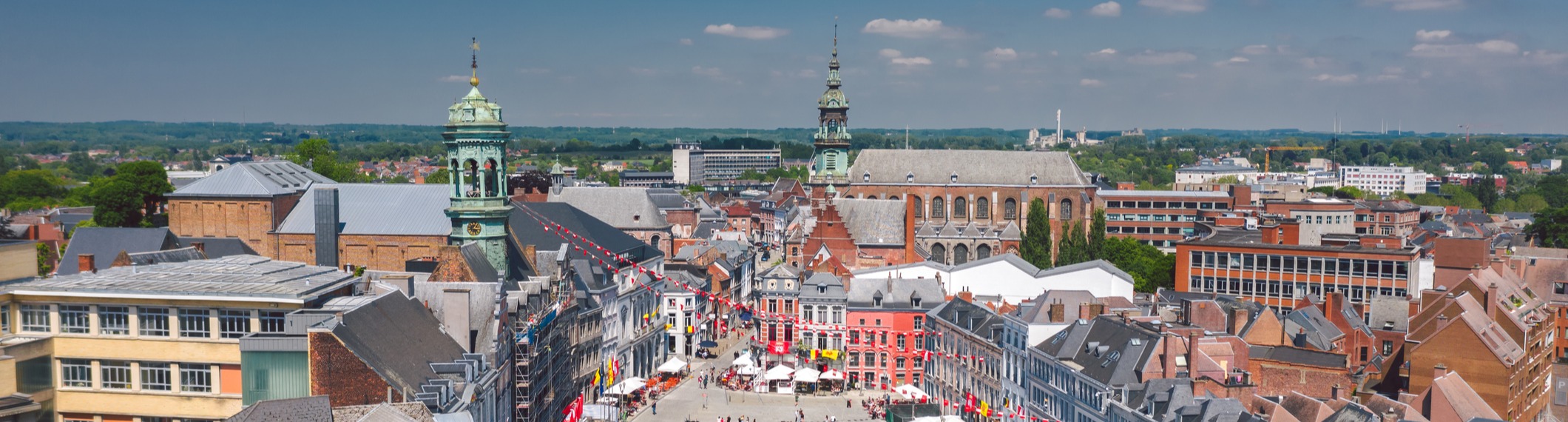 Image aérienne de Mons