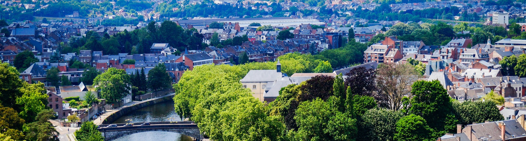 Vue aérienne de Namur