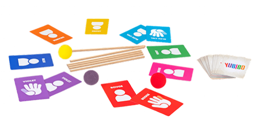Le jeu Yubibo, une sorte de Twister des doigts