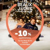Pierre & Vacances : jusqu'à -10% supplémentaires - Noel et Nouvel an